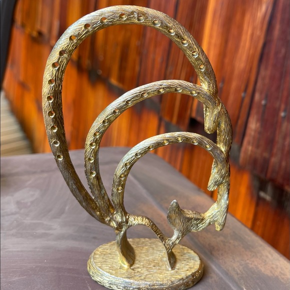 Vintage Cast Metal Earring Holder - Picture 3 of 5